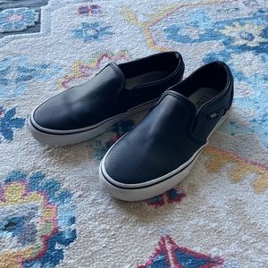 Vans perforated leather slip-ons
